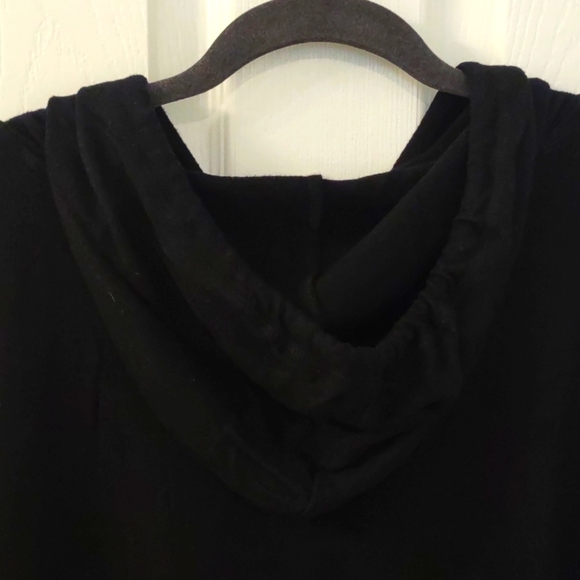 Style & Co Plush Cuddly Soft Light Athleisure Hoodie in Black Size L - Picture 5 of 6